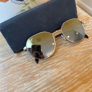 Maui Jim Sunglasses - polarized - metal - gold frame with bronze lens color -143